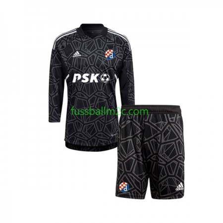 Fußballtrikots Dinamo Zagreb Torwart Kinder Heim Trikotsatz 2022-2023 Langarm